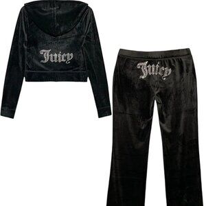 Juicy Couture Velour  Liquorice Tracksuit